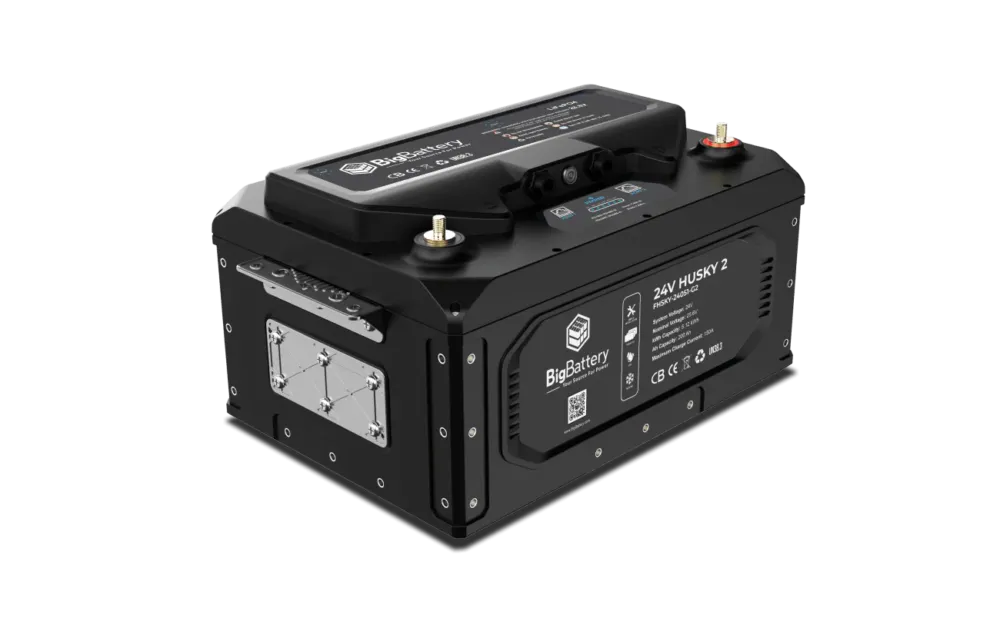 Best Price BigBattery 24V HUSKY 2 – LiFePO4 – 200Ah – 5.12kWh Lithium Battery