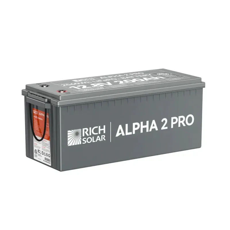 Crafted Rich Solar ALPHA 2 PRO 12V 200Ah LiFePO4 Lithium Iron Phosphate Battery