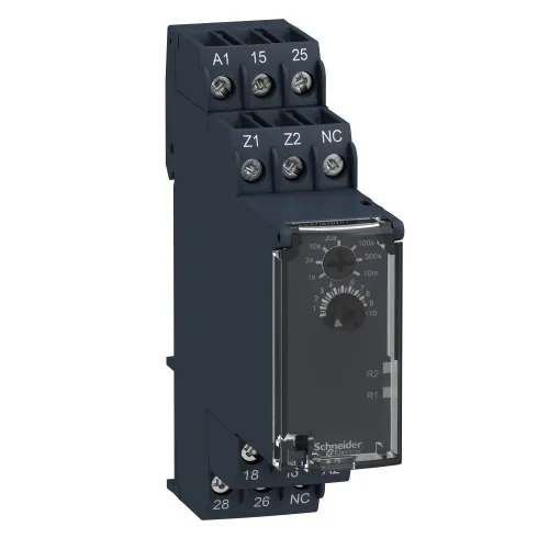 Deal Schneider RE22R2KMR Zelio Time Delay Relay 24-240 VAC/DC 0.1 s-100 h Delay on de-energization (without auxilliary supply)