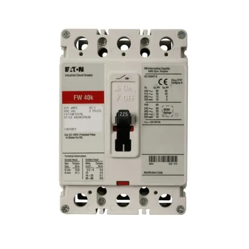 In Demand Eaton FWF3040L Molded Case Circuit Breaker, C Series, 690 Max Volt, 40 Amp, Three Pole