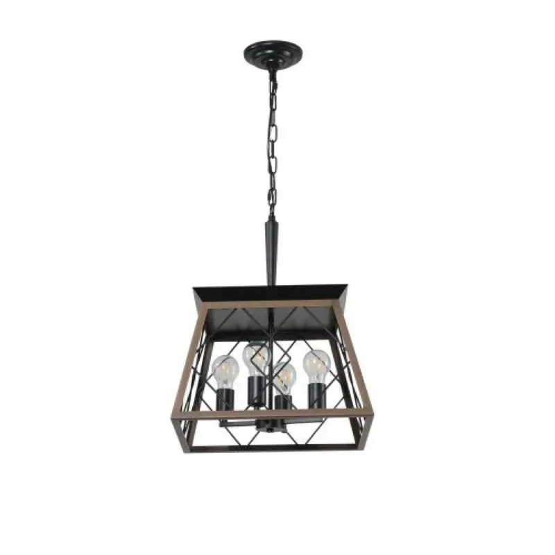 Hanging Lights for Kitchen Island in Rustic Iron Finish - Black Certified