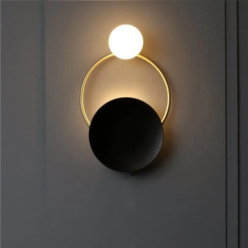 Brand New Modern Bedside Wall Lamp for Bedroom, Living Room & Corridor - Black / Cool White